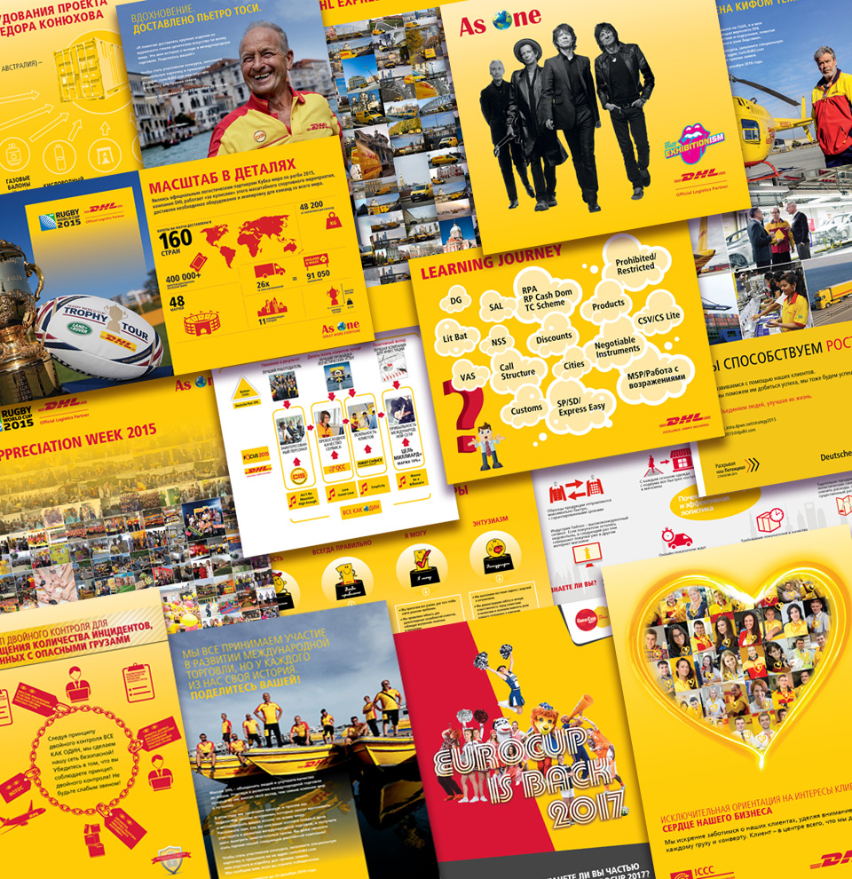 DHL Leaflets, Posters and Wide-format